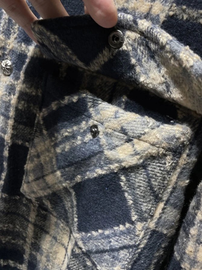 Off-White™ Plaid Shirt Jacket Green Yellow White - 9