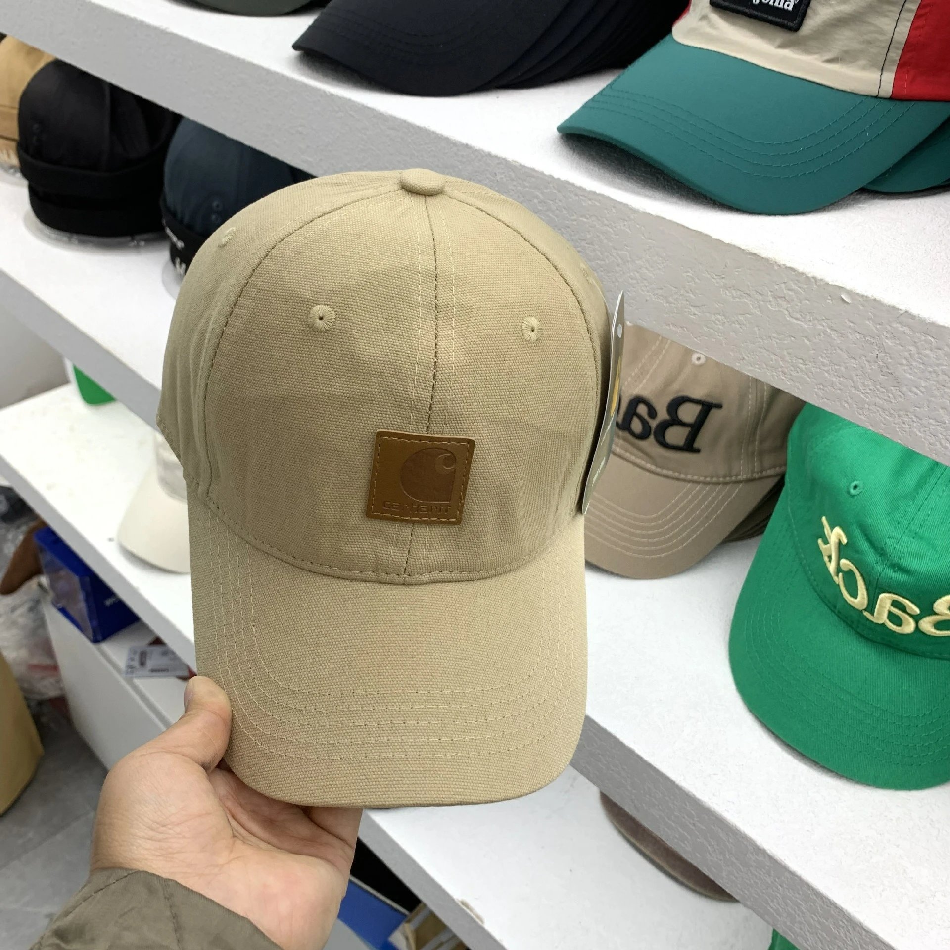 Carhartt Work In Progress Logo Patch Baseball Cap Black - 10
