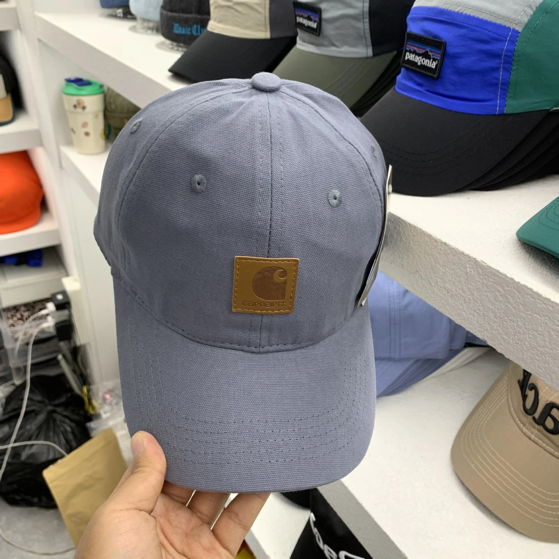Carhartt Work In Progress Logo Patch Baseball Cap Black - 15
