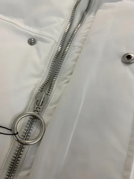 Design Puffer Parka White Down Jacket - 7