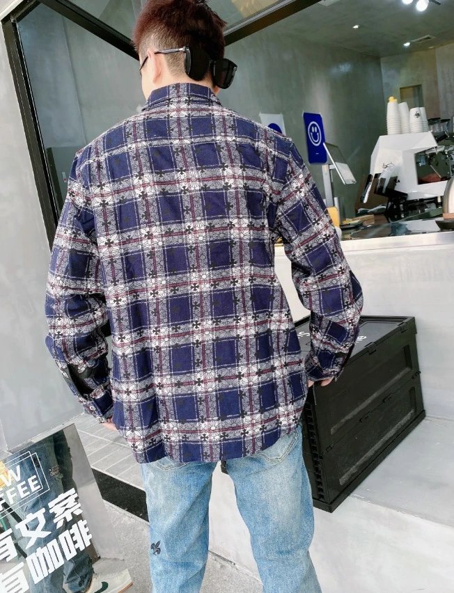 Off-White™ Plaid Shirt Jacket Green Yellow White - 13