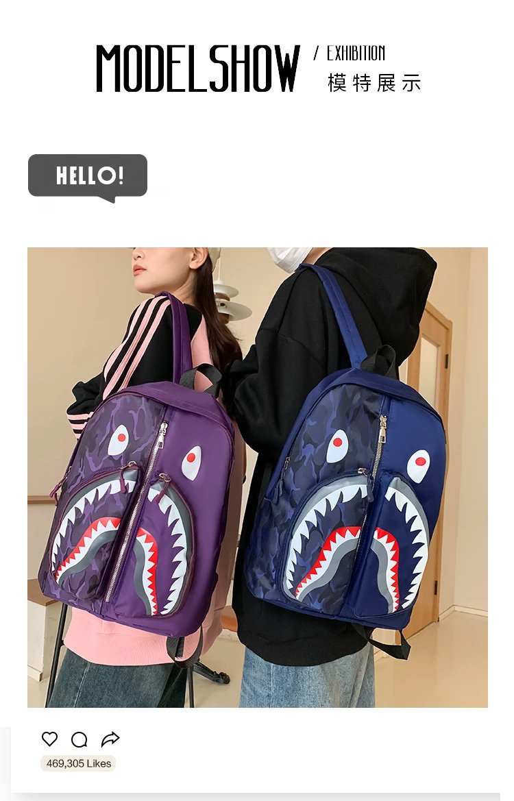 BA Graffiti Shark Backpack photo 6
