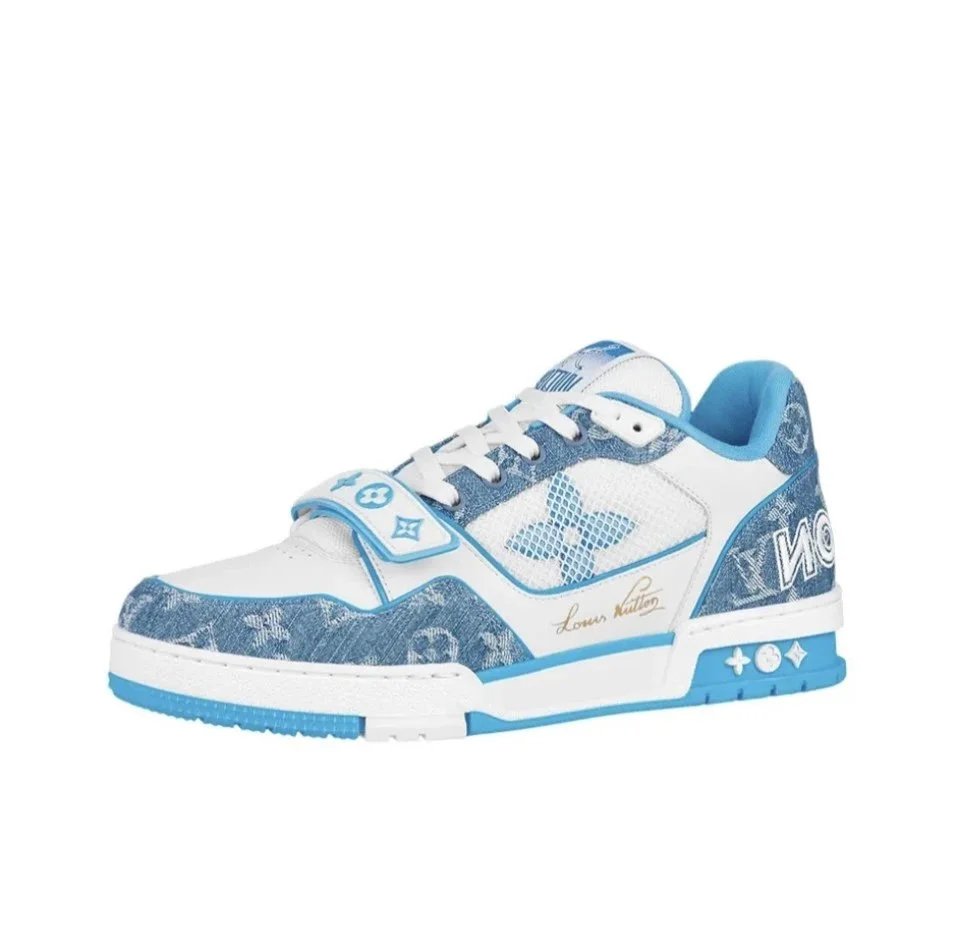 Blue and White Velcro