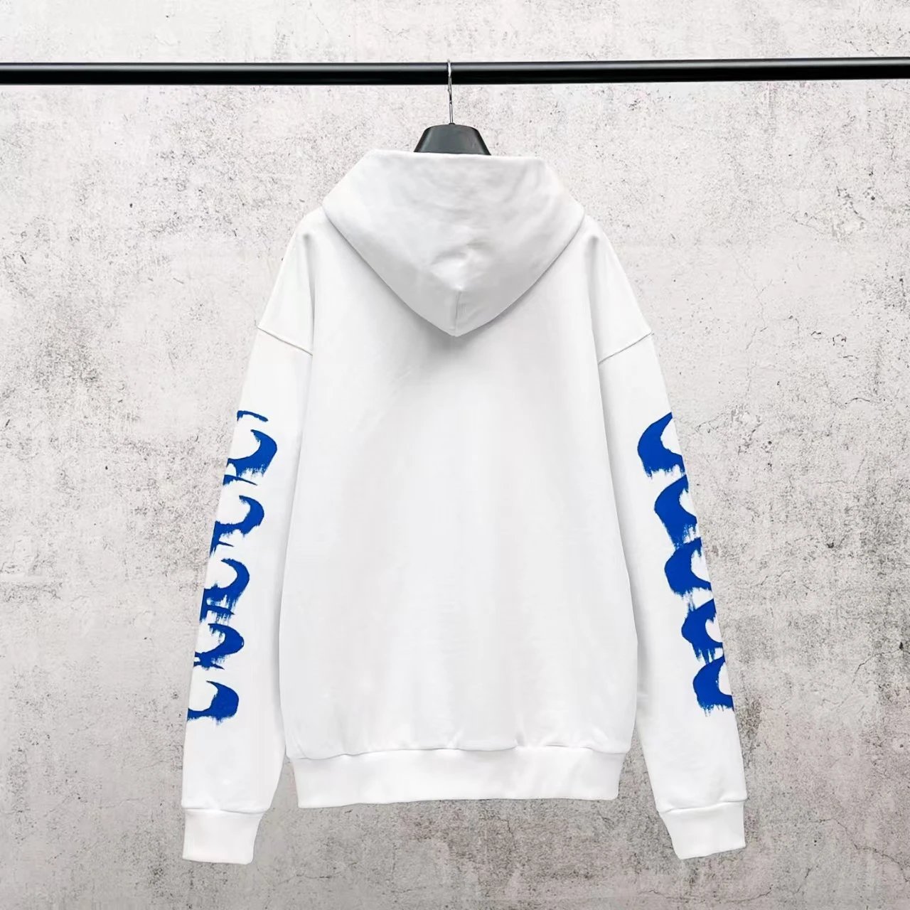 Distressed Hooded Sweatshirt Couple