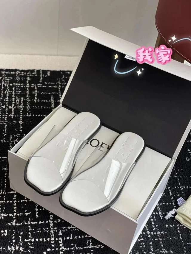 Loewe Sandals Square-Toe Transparent Slide product detail image 4