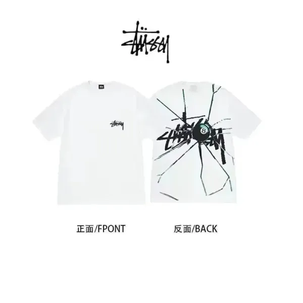Stussy Dice Print T-Shirt White - 8