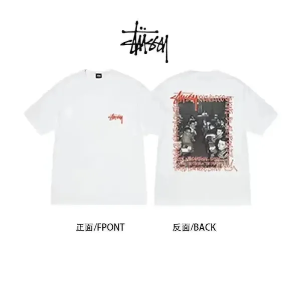 Stüssy Graphic Print White T-Shirt - 1