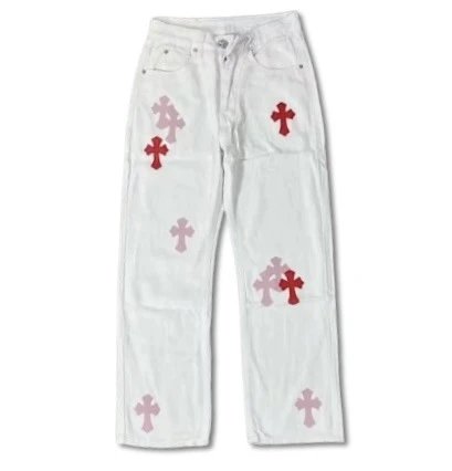 Washed Denim Jeans Couple Relaxed Straight Leg photo 6