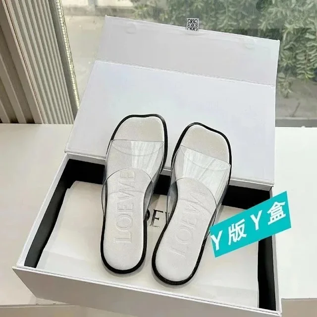 Loewe Sandals Square-Toe Transparent Slide product detail image 1