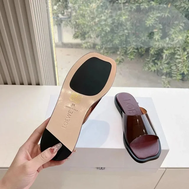 Loewe Sandals Square-Toe Transparent Slide product detail image 2