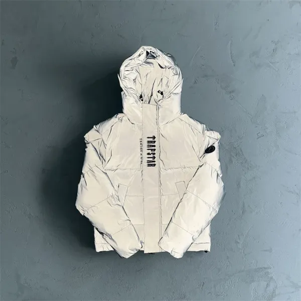 Trapstar Reflective Puffer Jacket Silver - 1