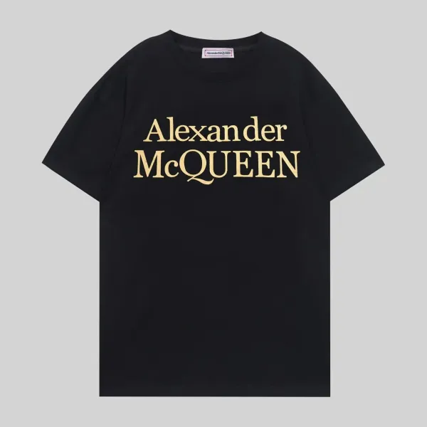 Alexander McQueen Logo Print Black T-Shirt - 1