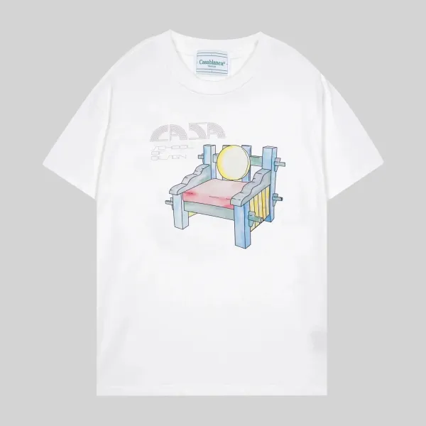 Alexander McQueen Brushstroke Logo Red T-Shirt - 6