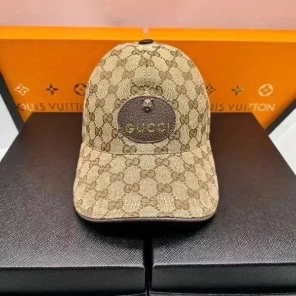 Gucci GG Monogram Baseball Cap Beige - 1