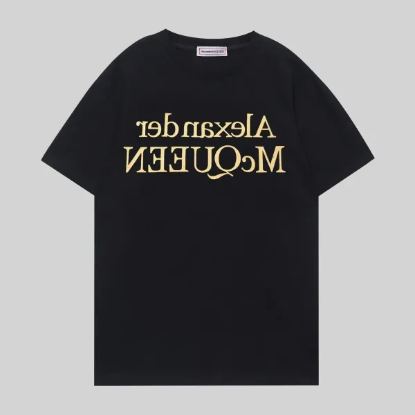 Alexander McQueen Reversed Logo Black T-Shirt - 1