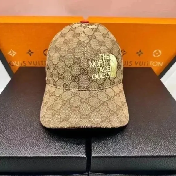 Gucci x The North Face GG Monogram Baseball Cap Beige - 1