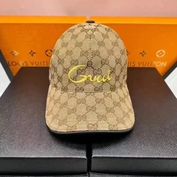 Gucci GG Monogram Baseball Cap Beige - 1