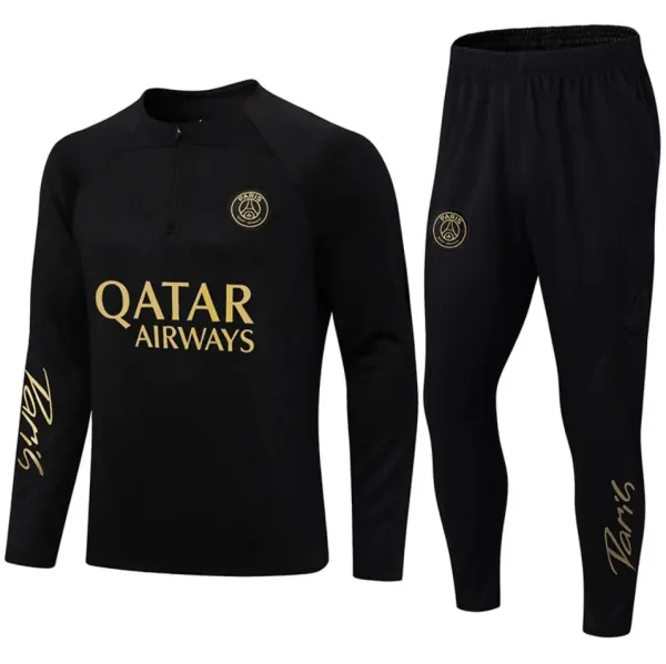 Paris Saint-Germain Qatar Airways Training Tracksuit Black - 1