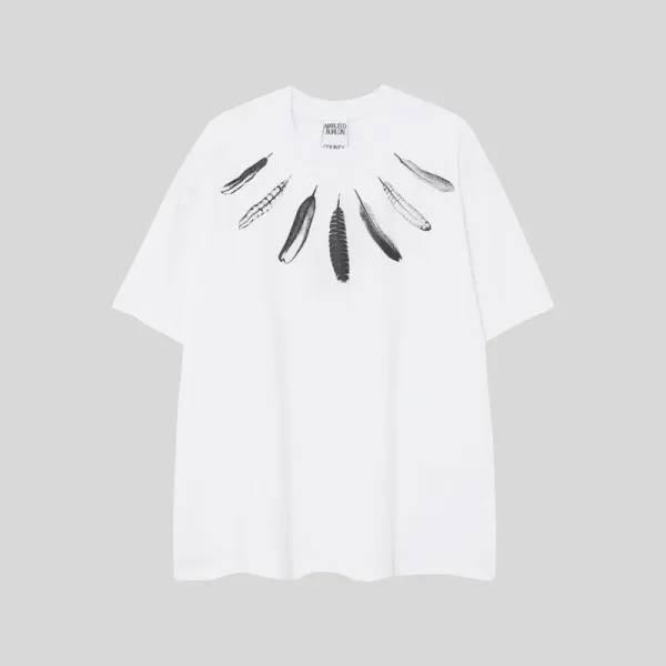Marcelo Burlon County of Milan Wings Print White T-Shirt - 16