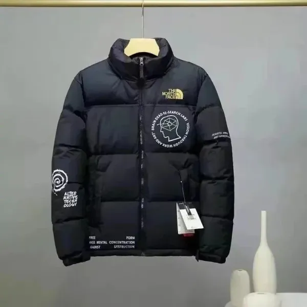 The North Face x Brain Dead Research Labs Black Down Jacket - 1
