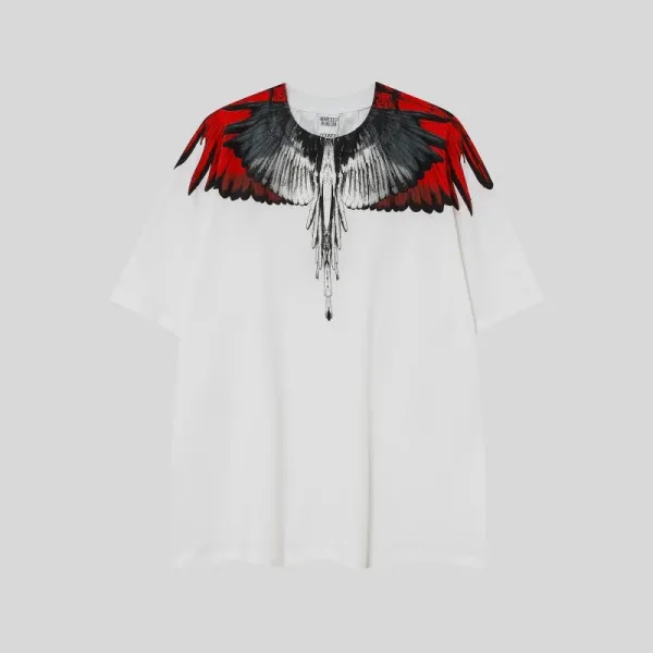 Marcelo Burlon County of Milan Wings Print White T-Shirt - 23