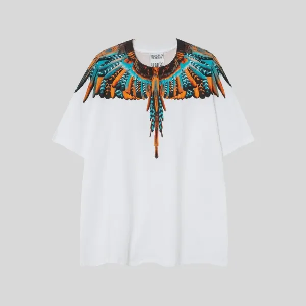 Marcelo Burlon County of Milan Wings Print White T-Shirt - 14