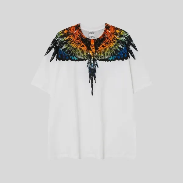 Marcelo Burlon County of Milan Wings Print White T-Shirt - 36