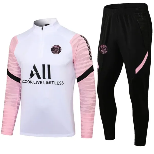 Paris Saint-Germain Training Tracksuit White Pink Black - 1