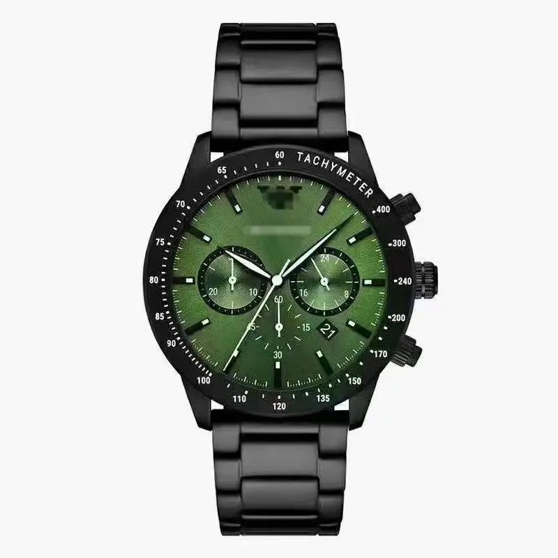 Design Chronograph Watch Gray-Silver Ceramic Strap Quartz Watch - 16