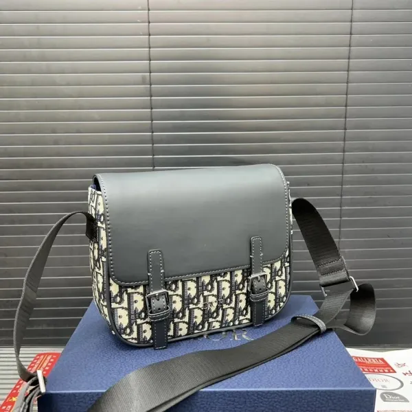 Dior Book Tote Oblique Gray Crossbody Bag - 1