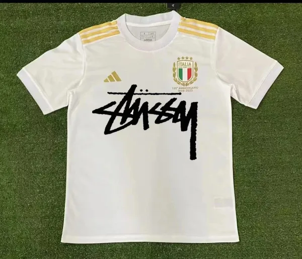 Adidas x Stussy Italy 125th Anniversary White Jersey - 1