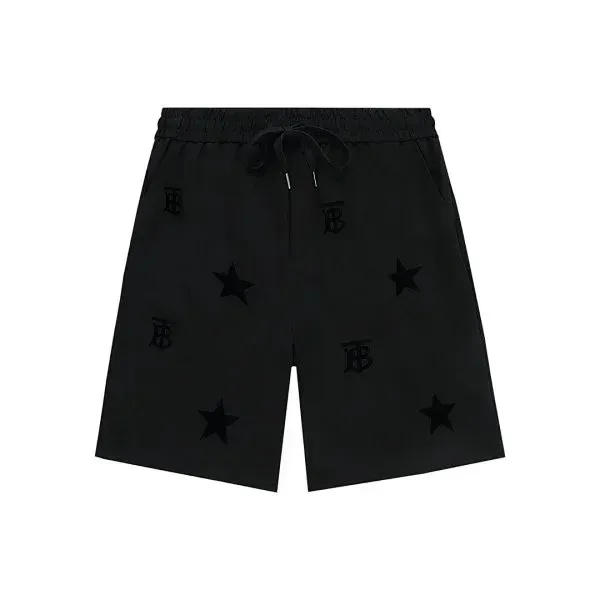 Burberry Star-Print Drawstring Shorts Black - 1