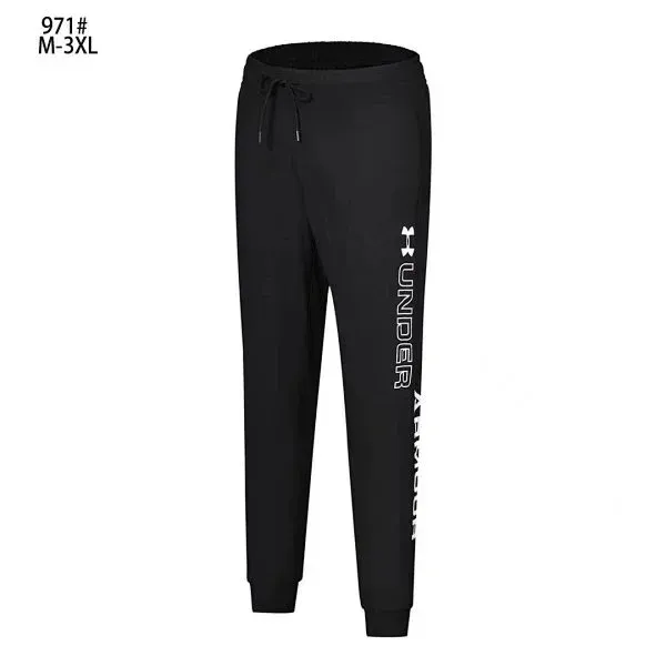 Under Armour Logo Side-Print Black Sweatpants - 1