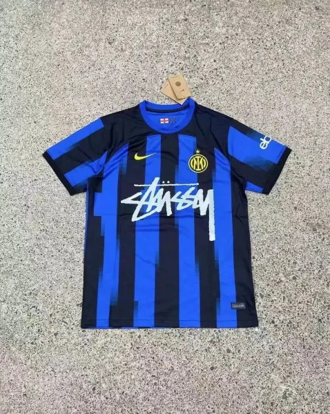 Nike x Stüssy x Inter Milan 2023-24 Home Jersey Blue/Black - 1