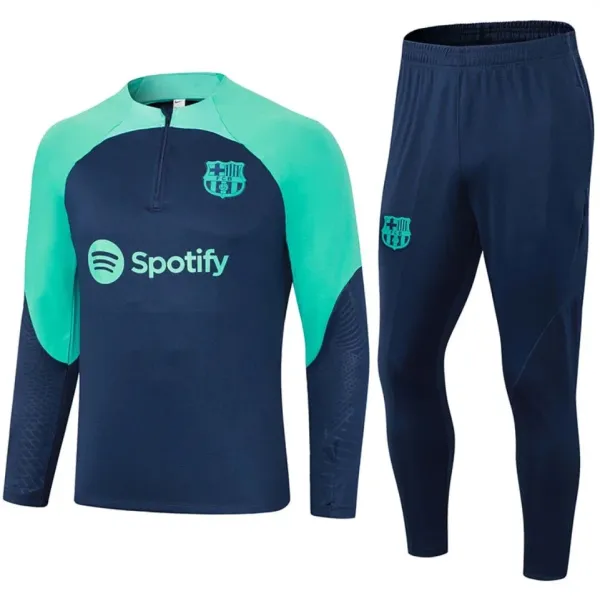 FC Barcelona x Spotify Training Set Navy and Turquoise Activewear - 1