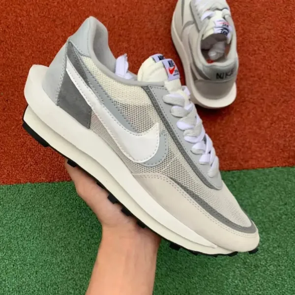 Nike x Sacai VaporWaffle Off-White/Gray Sneakers - 1