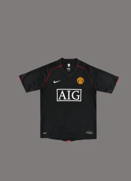 Nike Manchester United 2008-09 Third Jersey Black - 1
