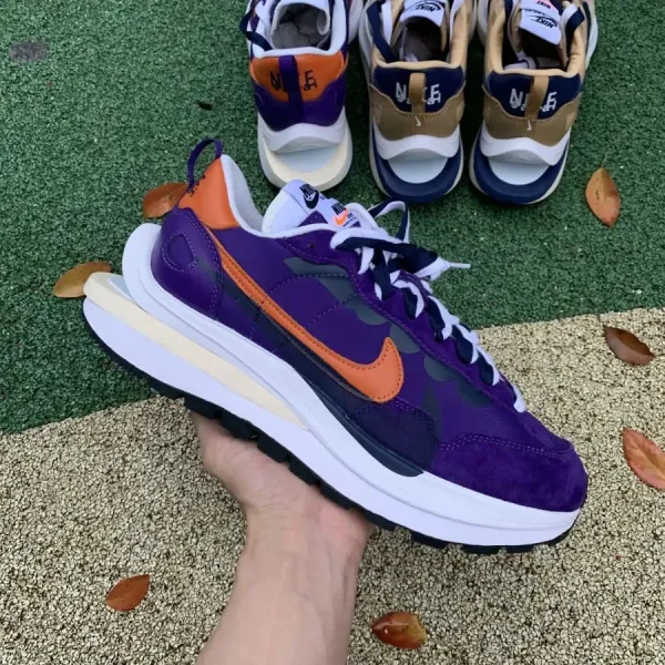 Nike x Sacai VaporWaffle Purple Orange Multicolor Sneakers - 1