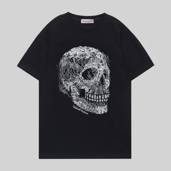 Alexander McQueen Skull Print Black T-Shirt - 1