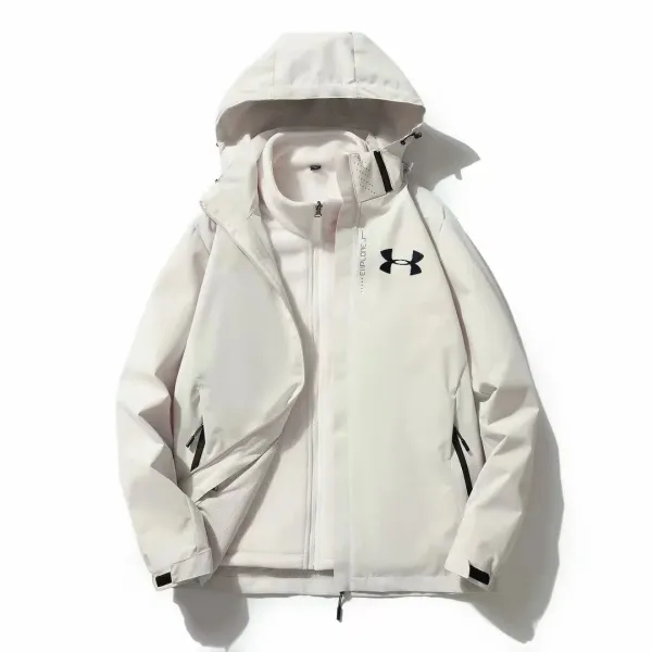 Under Armour Explore Windbreaker White Jacket - 1
