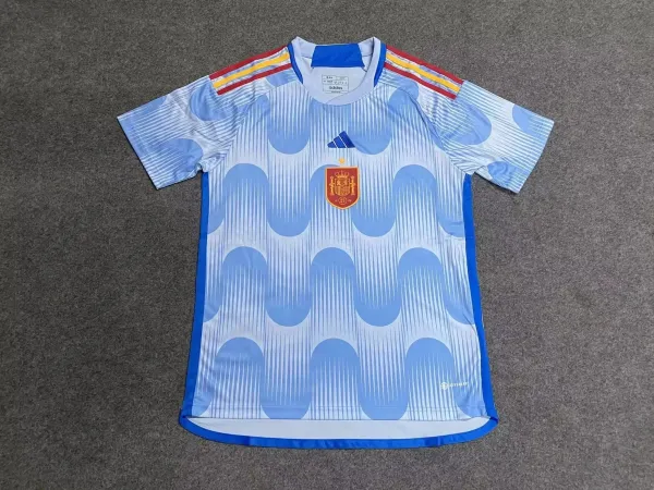 Adidas Spain 2024 Away Jersey Light Blue/White - 1