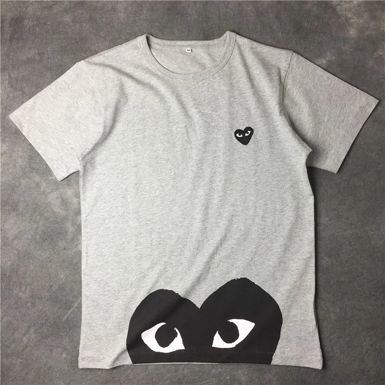 Grey Half Black Heart