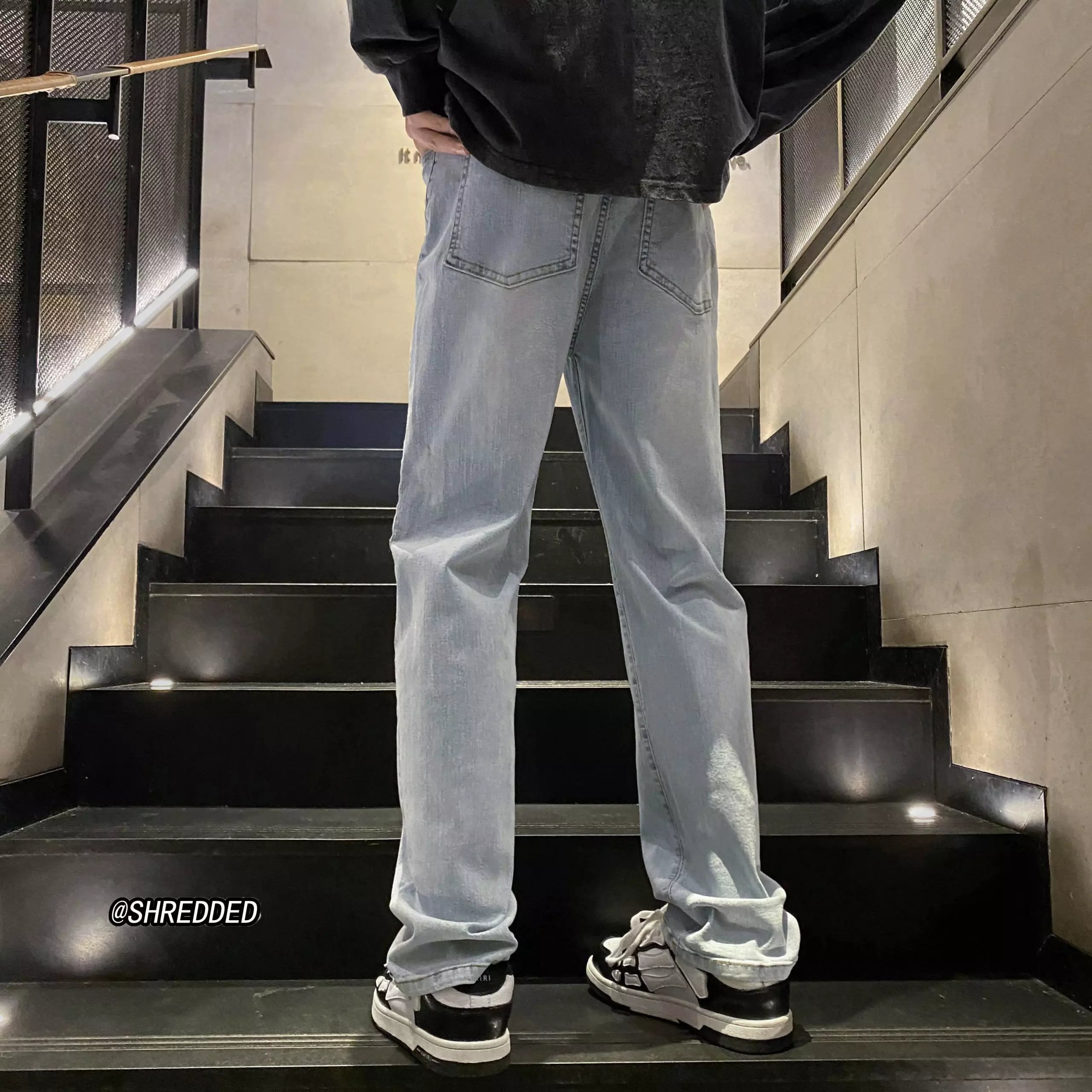 Amiri Classic Straight-Leg Light Wash Jeans