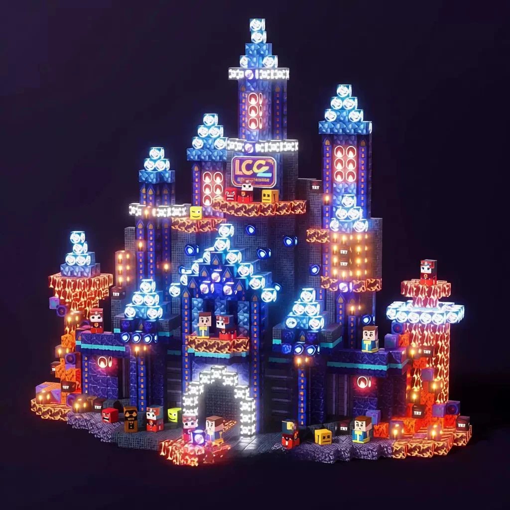 lego Minecraft LCC Neon Castle Building Set - 004397