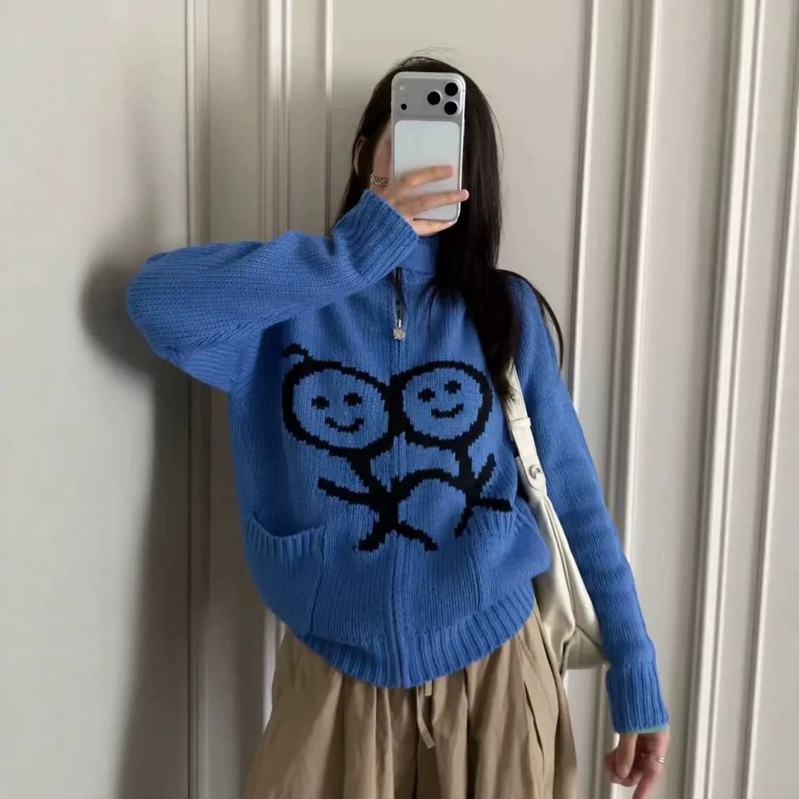 Urban Sophistication Knit Zip-Up Sweater