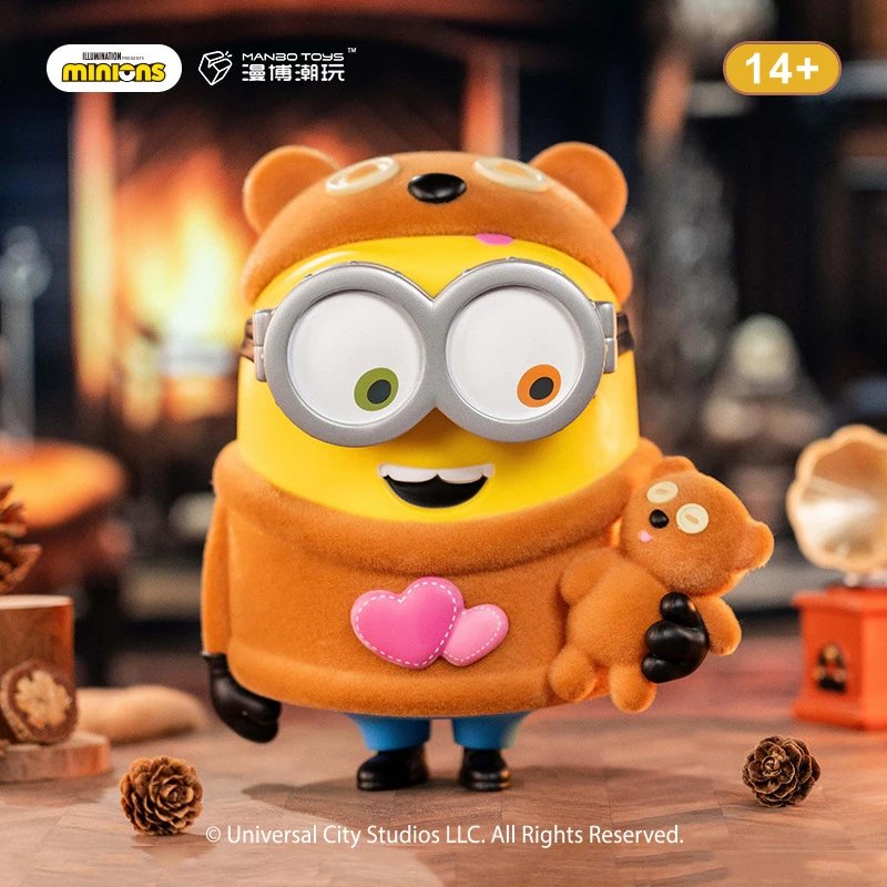 Minions x MANDO TOYS Bear Hoodie Minion Figure - 004566