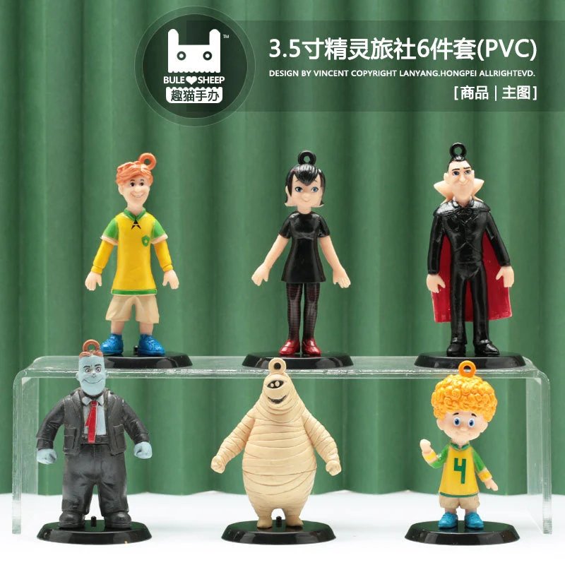 Bule Sheep Hotel Transylvania 3.5 Inch PVC Action Figures Set Multi Color Collectible Toys