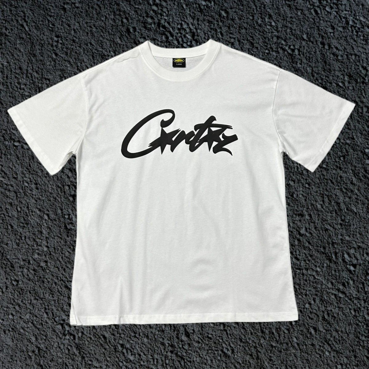 White with black letters 3175