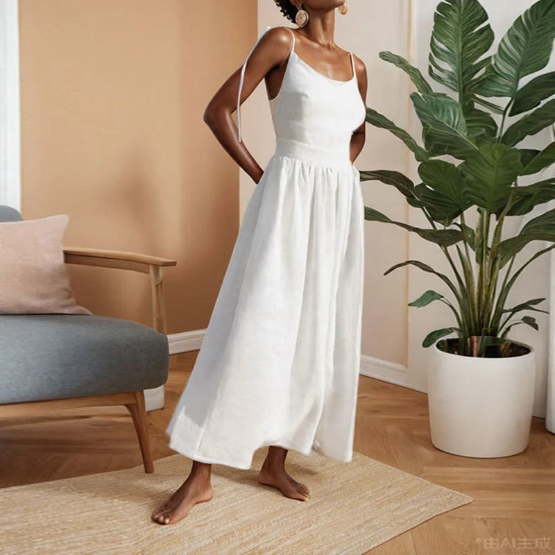 Nox NW-5389 Sleeveless High-Waist Maxi Dress - 005329