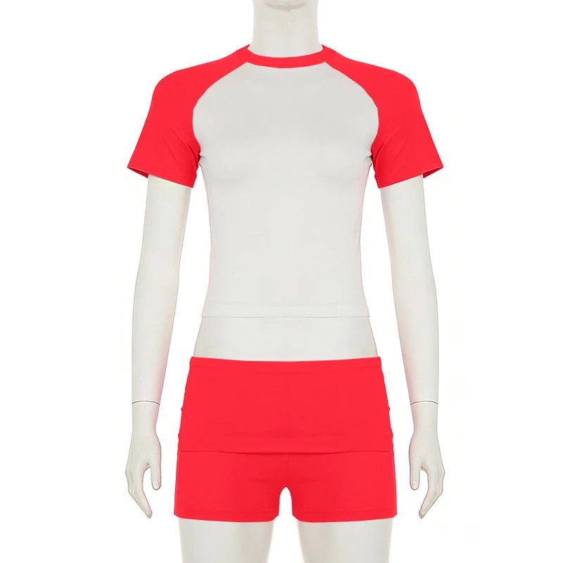 Red – Short-sleeve set